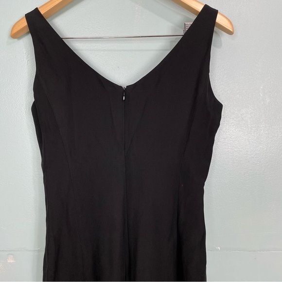 Armani Collezioni Black Sleeveless Ruffle Mini Cocktail Dress Sz 4 - Picture 7 of 9